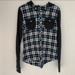 Hooded flannel